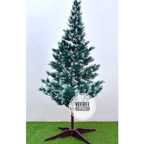 /////] Pohon natal Plastik salju 120cm/ christmas tree 120cm/ Pohon terang