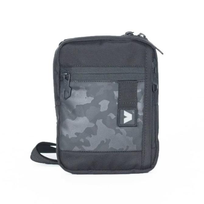 Tas Selempang Kalibre 921295046 Black Grey Travel Pouch Original