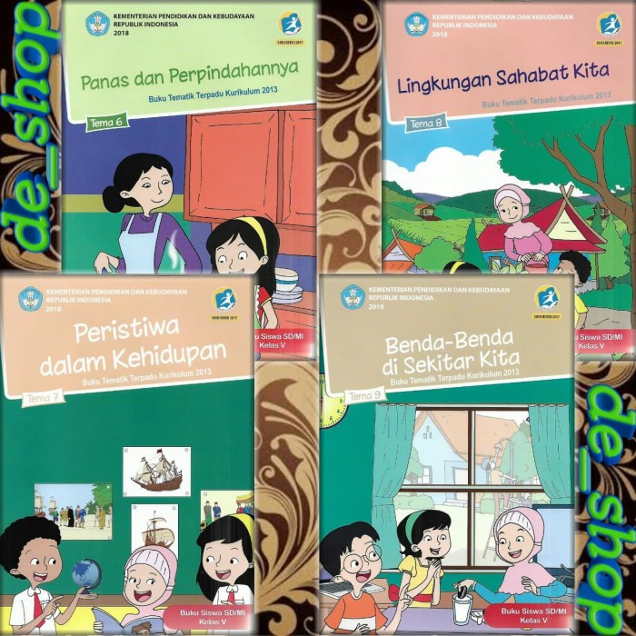 

NEW Buku Tematik SD Paket Kelas 5 Tema 6789