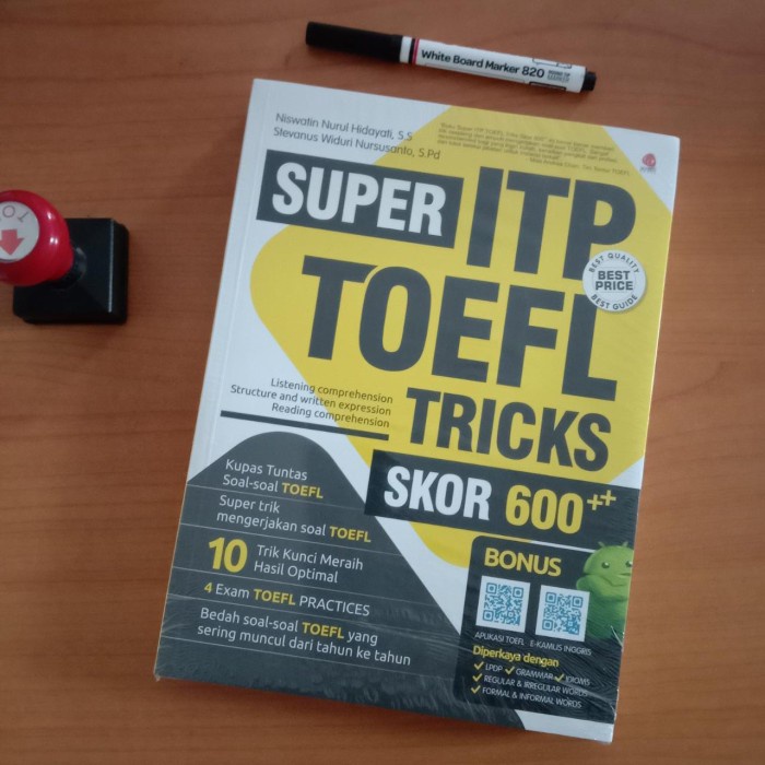 

NEW BUKU SUPER ITP TOEFL SKOR 600 ++