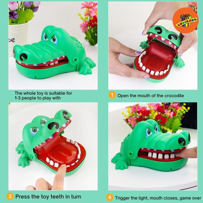 <<<<<] MAKASSAR CROCODILE BITE FINGERS SMALL - Mainan Buaya Gigit Kecil