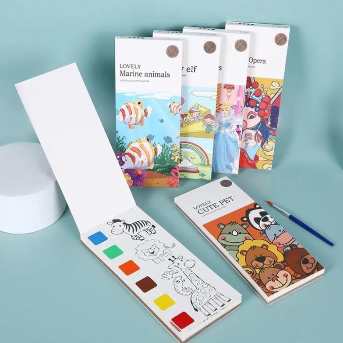 

DISKON!!! PROMO MURAH Watercolor Portable Coloring Paper - Mainan Cat Air Kertas Coloring - Langsung Kirim