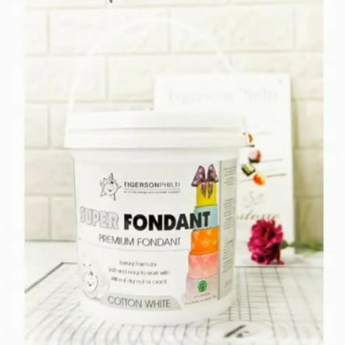 

Hariya Super Fondant Tigerson / Icing Fondant Premium - White Pail 5Kg