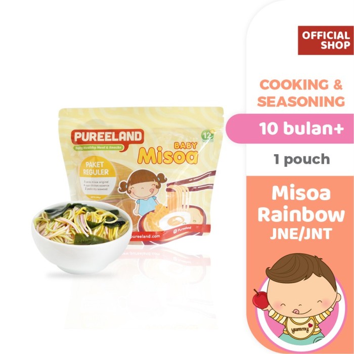 Okta- Pureeland Baby Misoa Rainbow On The Go Jne / J&T / Mpasi Bayi Organik
