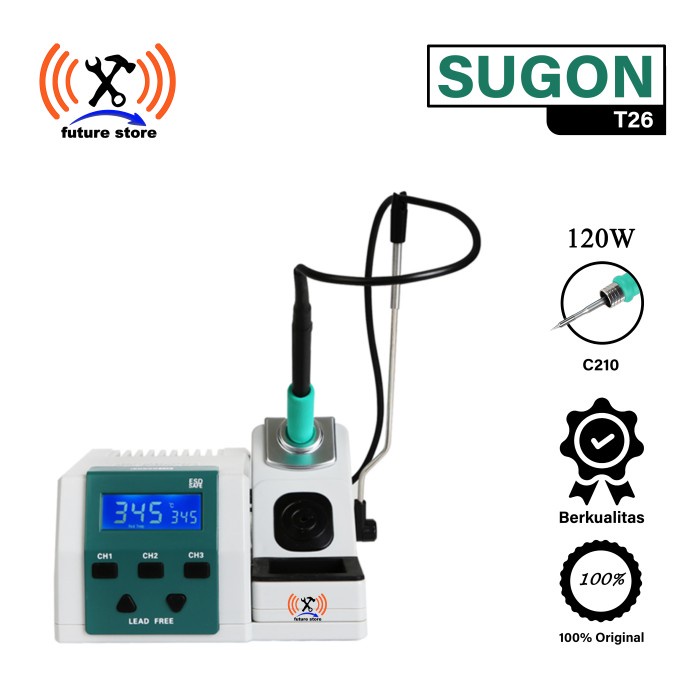 SUGON T26 SOLDERING STATION LEAD-FREE WELDING SOLDERING IRON 2 SOLDER
