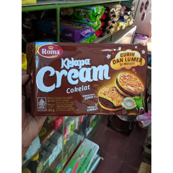 

Roma Cream Rasa Coklat kemasan 189 gr
