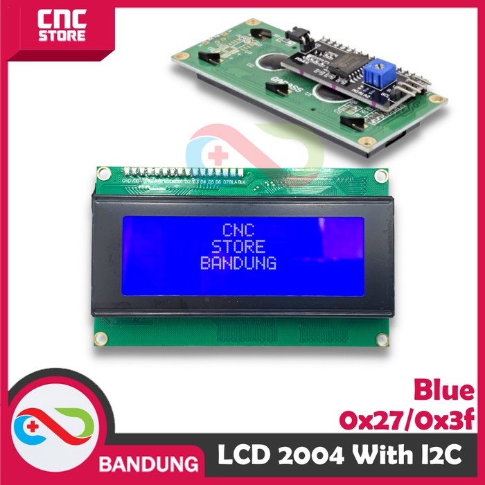 LCD 20x4 WITH I2C SERIAL INTERFACE MODULE LCD 2004 I2C LCD 20X04 BLUE