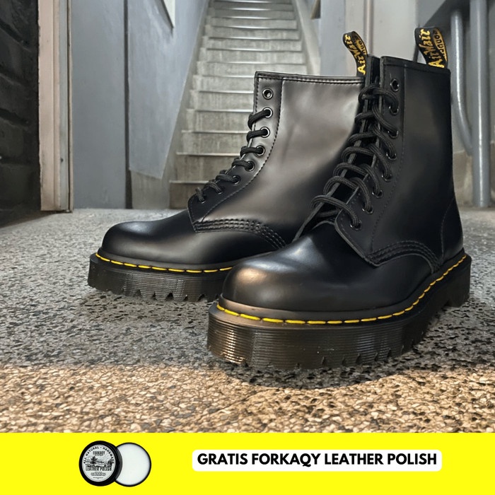SEPATU DR. MARTENS 1460 BEX BLACK SMOOTH ORIGINAL