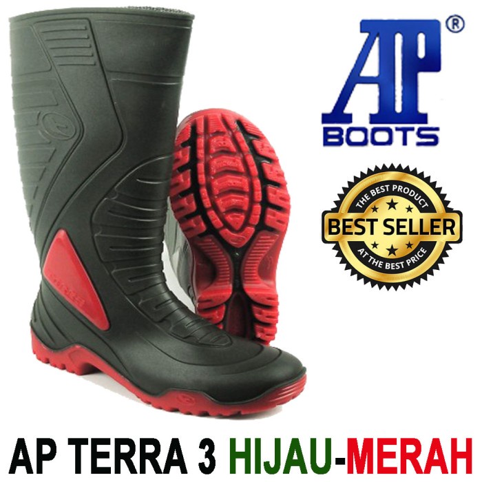 SEPATU AP BOOTS AP TERRA 3 HIJAU-MERAH ORIGINAL