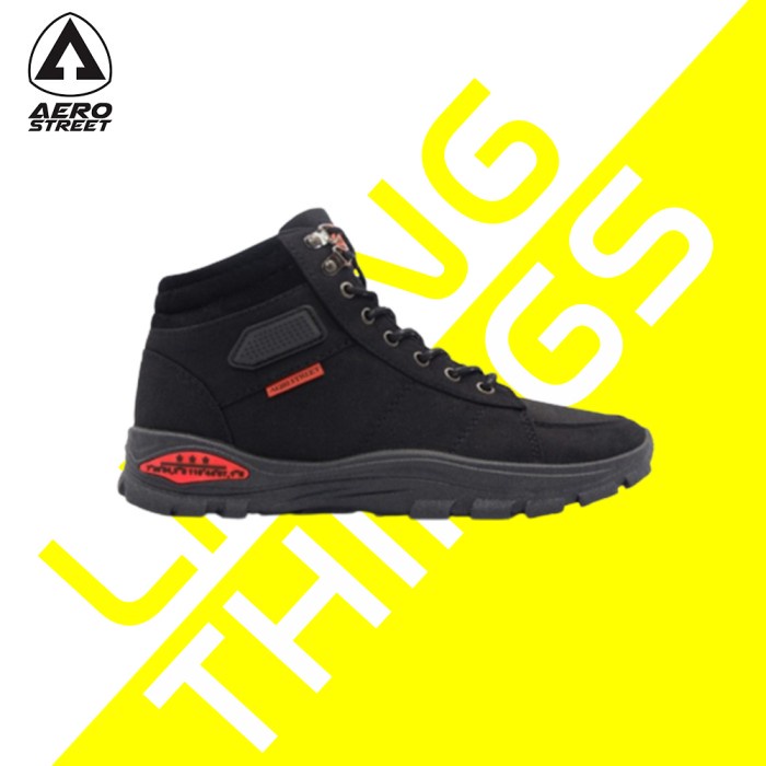AEROSTREET TACTICAL HITAM - SEPATU SNEAKERS BOOTS PRIA WANITA AERO ORIGINAL