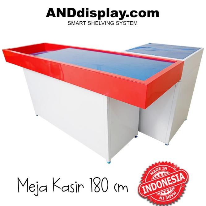 Meja Kasir + Laci 180Cm Supermarket Minimarket Toko Murah