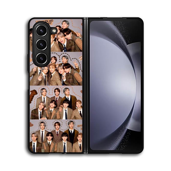 Casing Hardcase Custom Softcase Samsung Galaxy Z Flip 3 4 5 5G Z Fold 3 4 5 5G Bangtan Boys BTS AB27