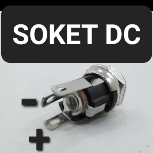 Soket Dc Drat Ulir Besi Female Cewek Adaptor Conektor Tempel Bok Box