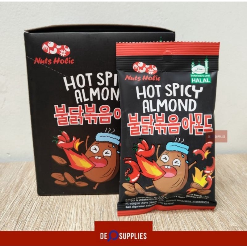 

Nuts Holic Hot Spicy Almond 1 box (8pcs) - Kacang Pedas Nutsholic