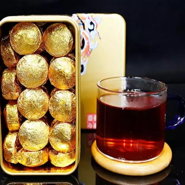 

Terjangkau - 200g Chinese Pu'er Tea Mature Chinese Tea Teh Pu Erh Kemasan Kaleng Nuo Mi Xiang Wangi Ketan Pandan