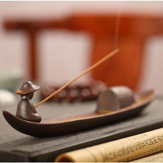 Terbaik Patung Kapal Nelayan Miniatur Pemegang Hio Kapal Kayu Kuno Nelayan Teh Berkualitas
