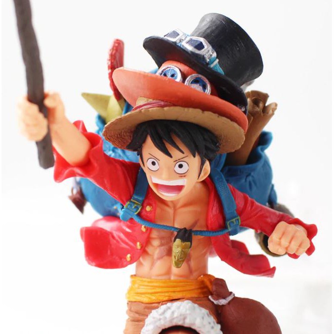 Luffy Ace Sabo Scultures Action Figure One Piece Anime Movie Set Isi 3