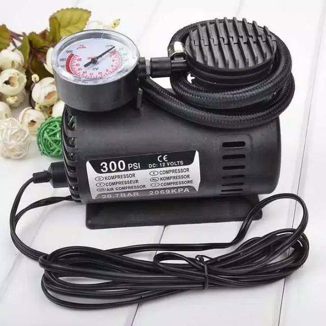 Promo Mini Compressor 12V Electric Pump 300Psi Pompa Ban Mobil Elektrik