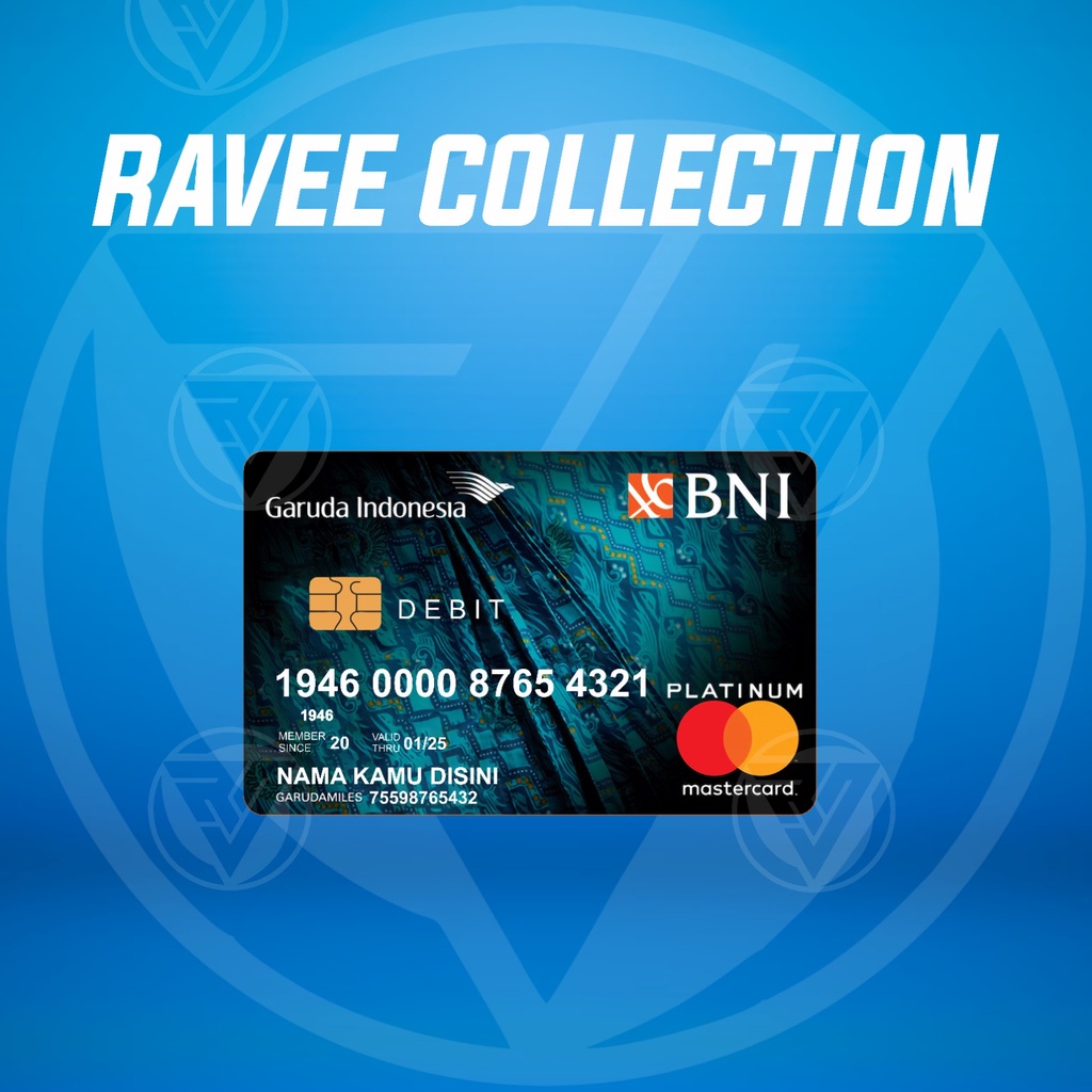 

Stiker/Skincard ATM BNI SERIES Premium Hologram Doff Custom