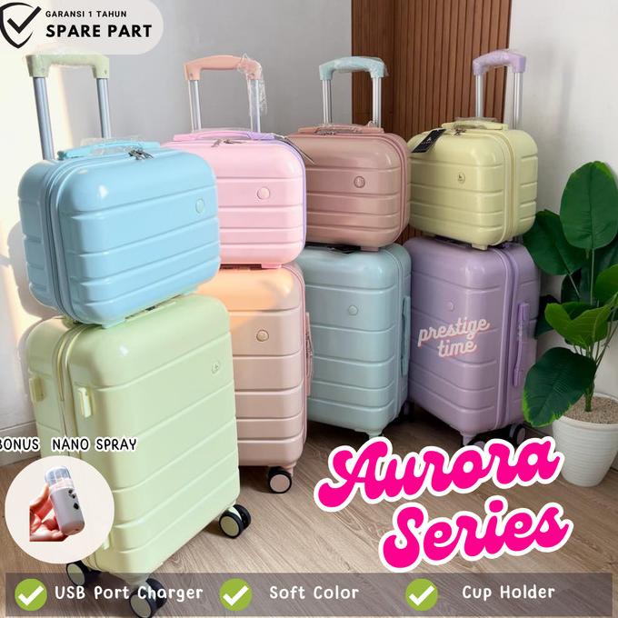 Koper Kabin Cabin Bagasi Luggage Suitcase Koper Pastel Warna Warni
