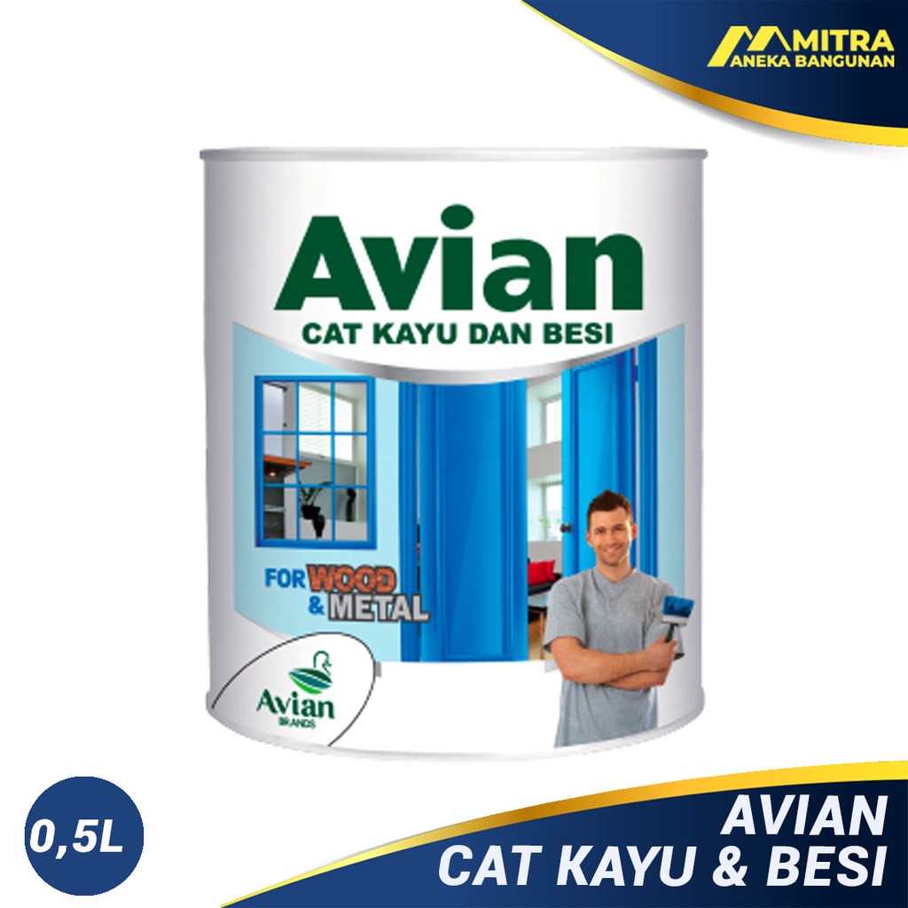 Cat Kayu Dan Besi Avian 0,5 Kg / Cat Nyak / Cat Kayu / Cat Besi