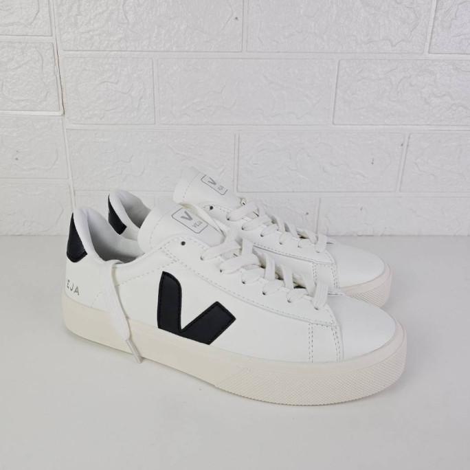 Sepatu Veja Campo - White Black