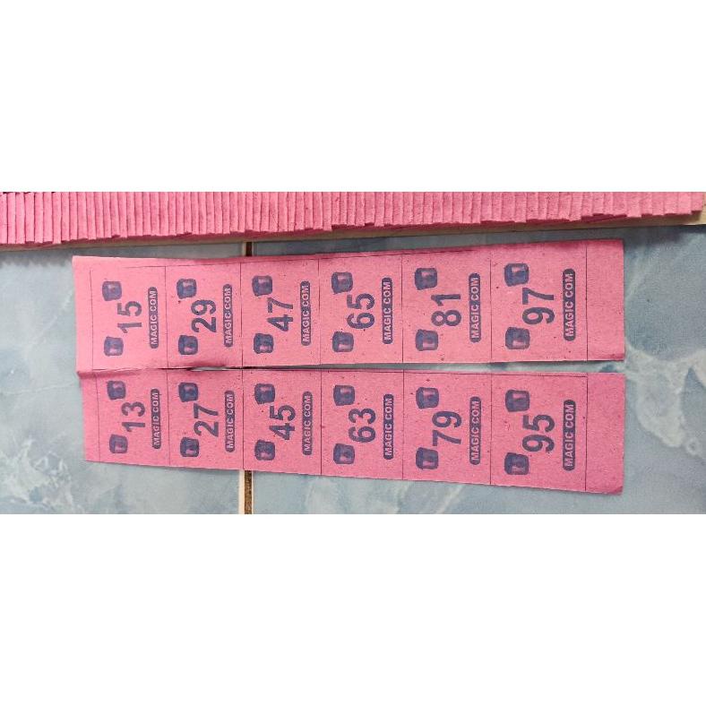 Special mainan lotre cabut isi 3000 kupon 