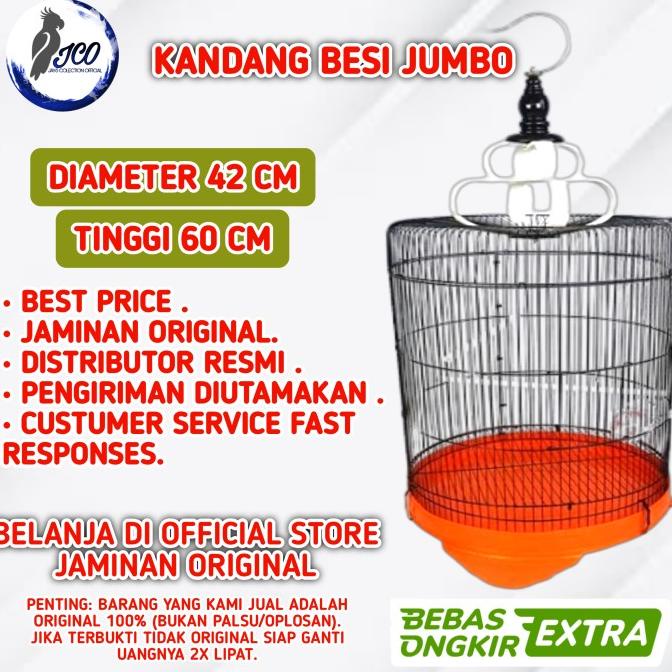 KANDANG BURUNG BESI JUMBO KANDANG MURAI BESI SANGKAR BURUNG LOVEBIRD