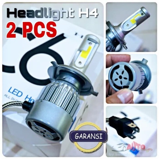 LAMPU LED C6 - H4 - HI LOW BEAM ORIGINAL