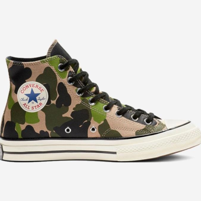 Sepatu Sneakers Pria Converse Chuck 70 Hi Camo Candied Ginger 163407C Adioskiddyshop
