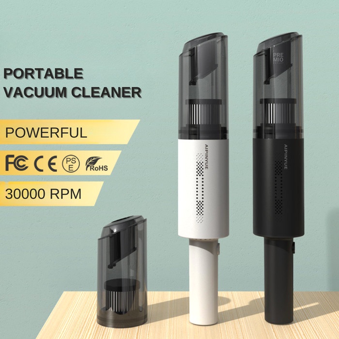 PREMIO MINI VACUUM CLEANER PENYEDOT DEBU MOBIL RUMAH PORTABLE WIRELESS ORIGINAL BEST QUALITY