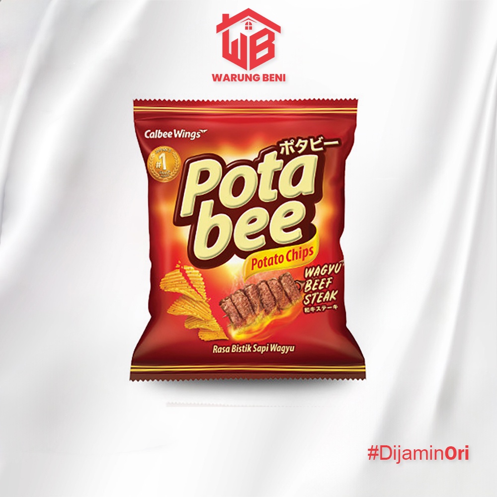 

Potabee Potato Chips Keripik Kentang Wagyu Beef Steak