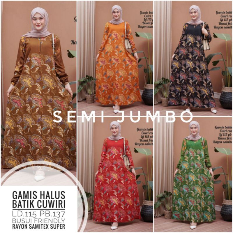 gamis halus batik cuwiri