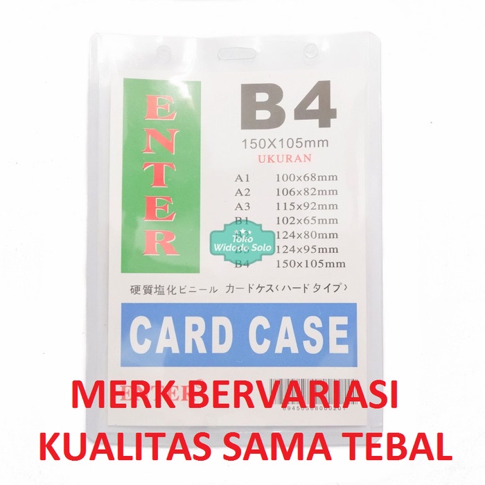 

Plastik ID Card Case Enter B4 Name Card Name Tag Portrait 1 Buah