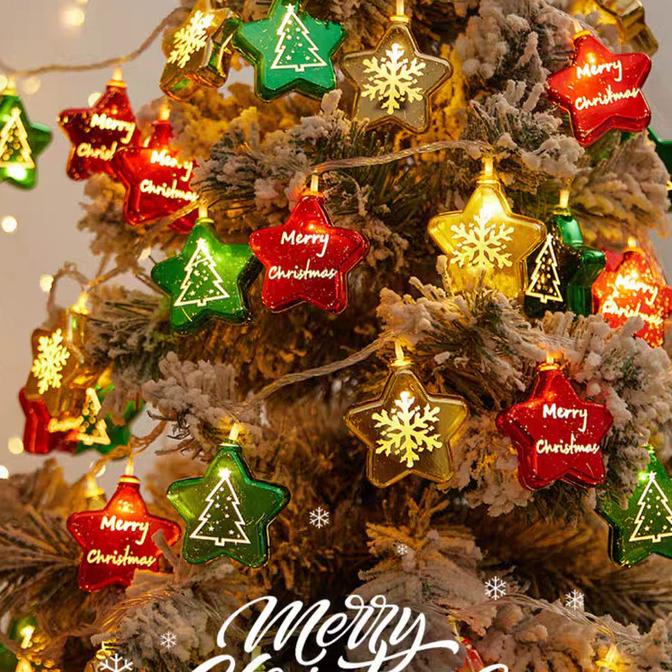 

Led Lampu Natal Bintang Merry Christmas Dekorasi Ornamen Murah Grosir Original