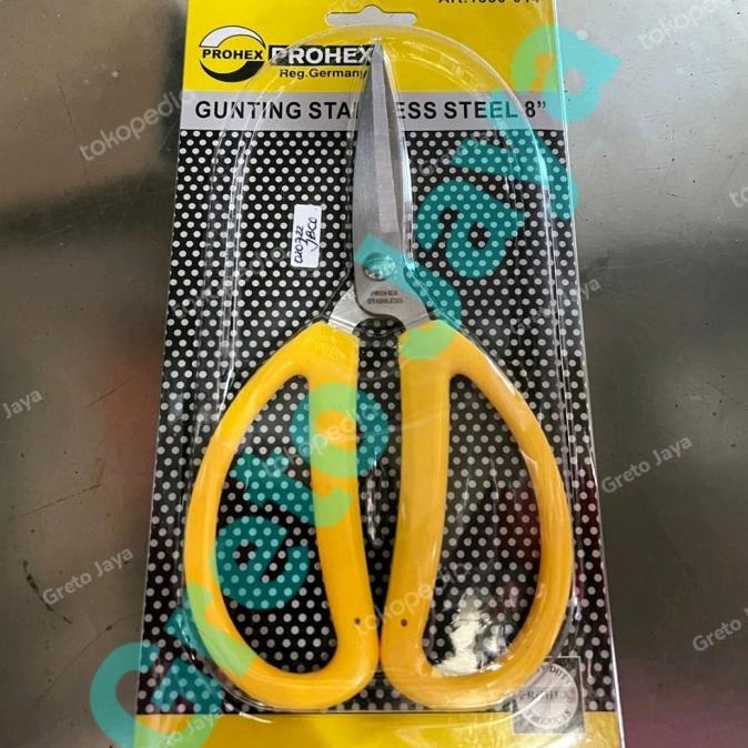 

}}}}}}] Gunting PROHEX Kain Kertas Kodok Seng Potong Bahan Tailor Kulit Karton