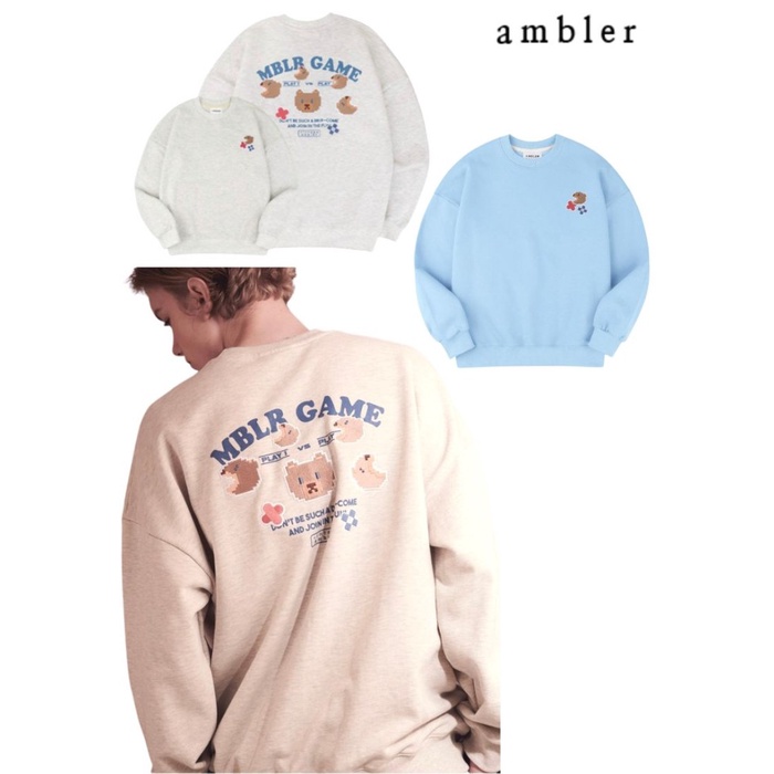 Ambler Overfit Sweatshirt Pac-Man Bear