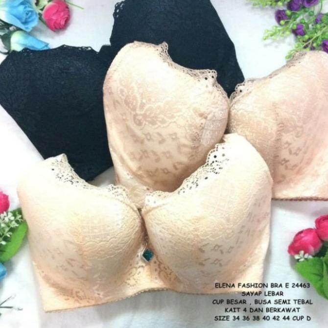 Elena 24463 ll bra premium ll busa tipis kawat cup D size 36-40