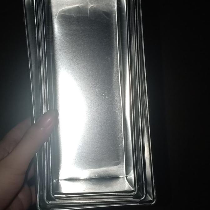 *****] loyang roti tawar polos set 3 / loyang persegi panjang / loyang puding