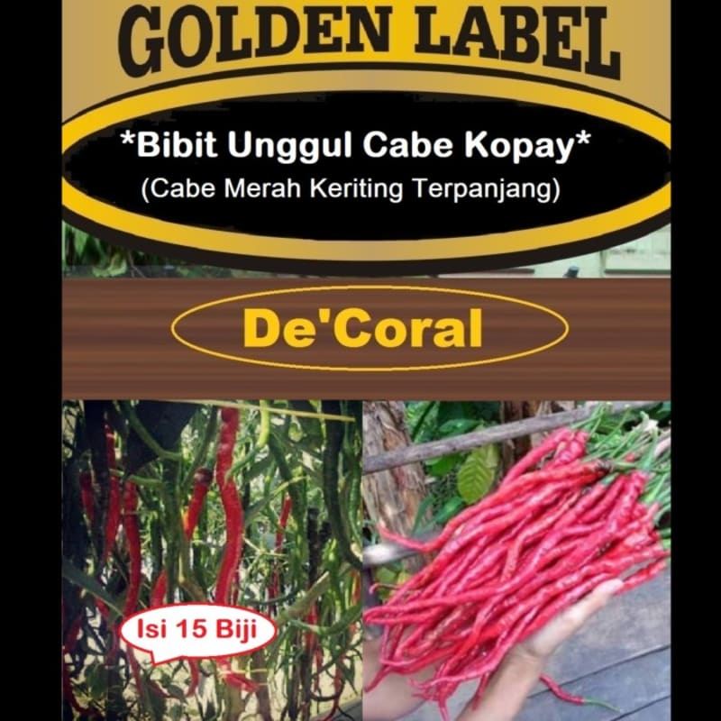 Bibit Cabe Kopay Cabe Merah Keriting Terpanjang | Benih Cabai Kopay