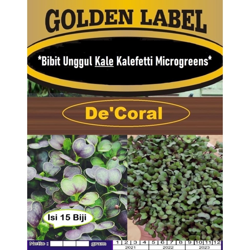 Bibit Unggul Kale Kalefetti Microgreens |Benih Kalefetti Microgreens