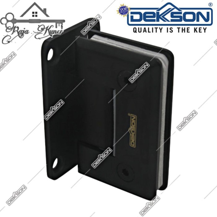 [Ori] Engsel Shower Hinge Dekson 7701 Matt Black/Engsel Pintu Kaca Dekson Terbaru