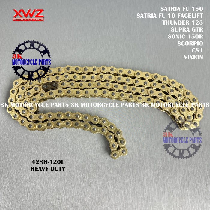 RANTE RODA RANTAI MOTOR 428H-120L SATRIA FU 150 SUPRA GTR VIXION CS1