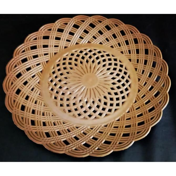 +%+%+%] piring rotan plastik tebal bahan bagus