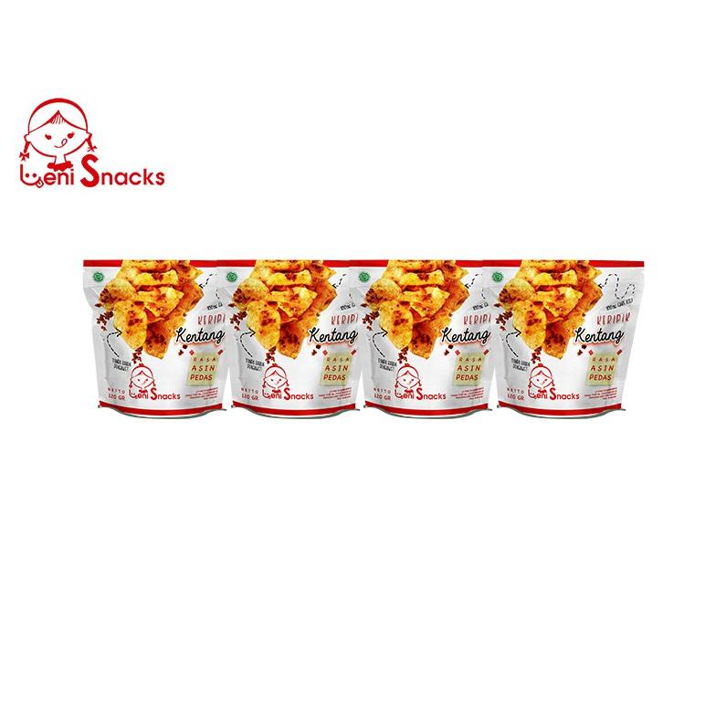 

Recommended Leni Snacks 4 Pcs Keripik Kentang Asin Pedas (New Pack)