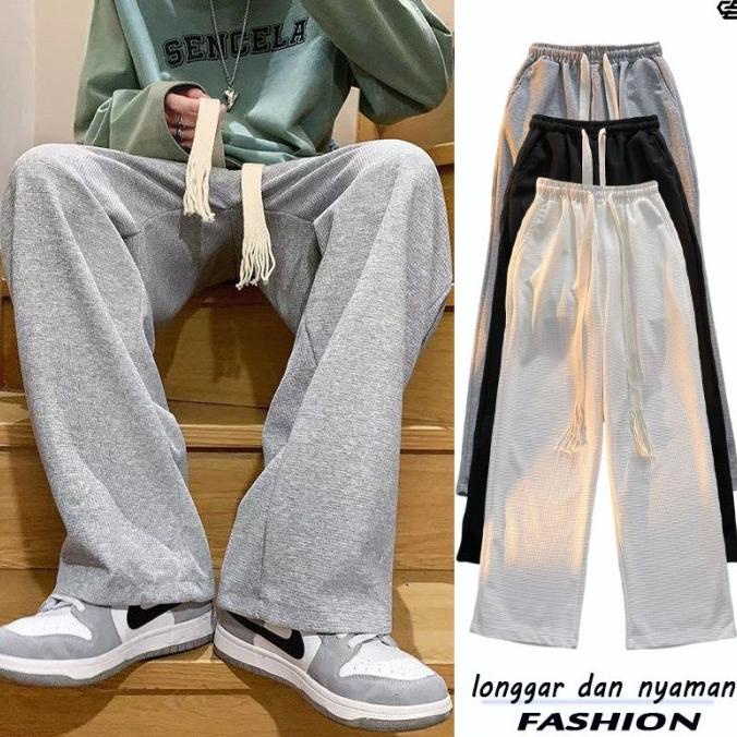 RAINBOW-celana korea celana oversize pria Celana pria Kulot priacelana