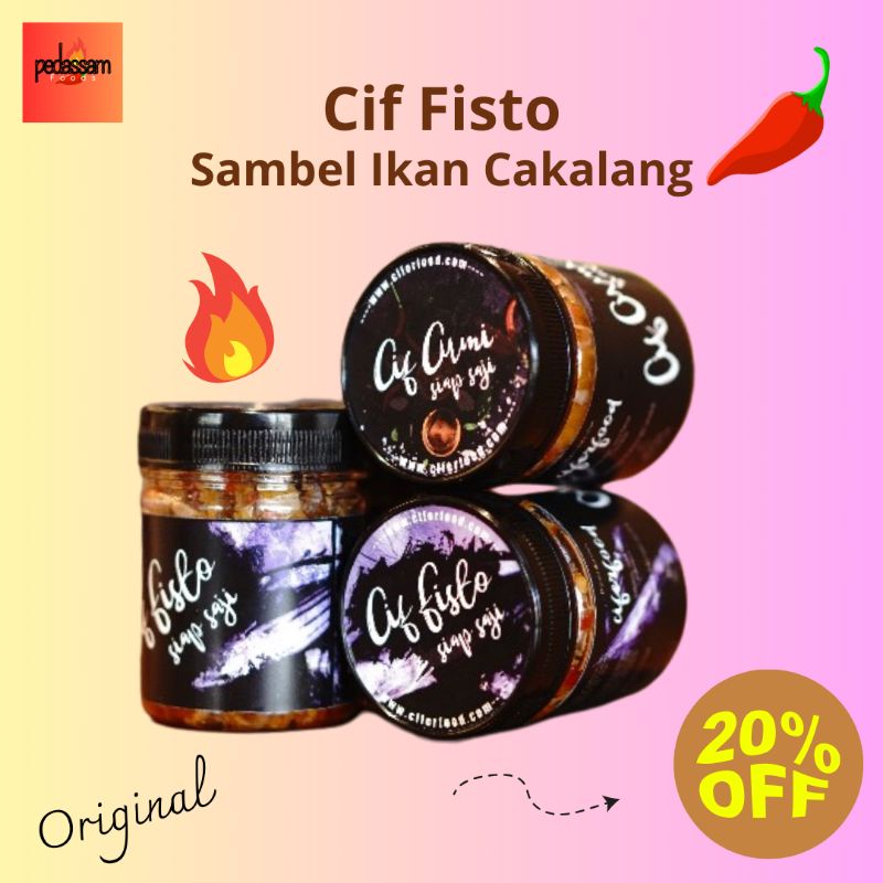 

PROMO DISKON 20℅ sambal tuna Cif Fisto 140 gram
