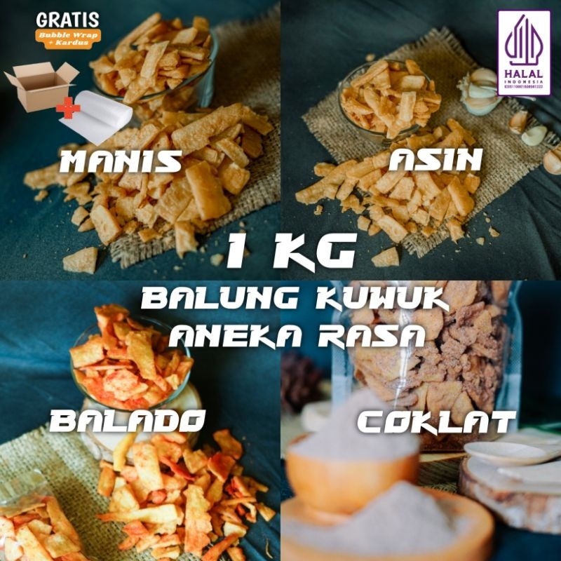 

Ready KERIPIK SINGKONG (ANEKA RASA) BALUNG KUWUK BALUNG KETHEK MANGGLENG MANGLENG LONCIS KERIPIK