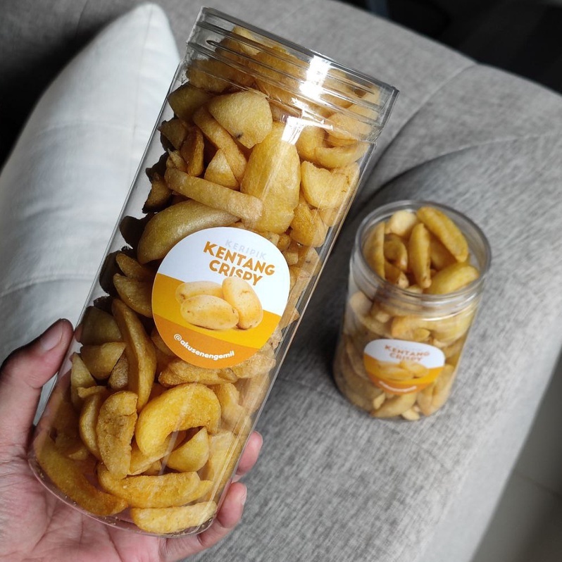 

Ready KERIPIK KENTANG CRISPY JUMBO KERIPIK SAYUR BUAH PREMIUM Non COD