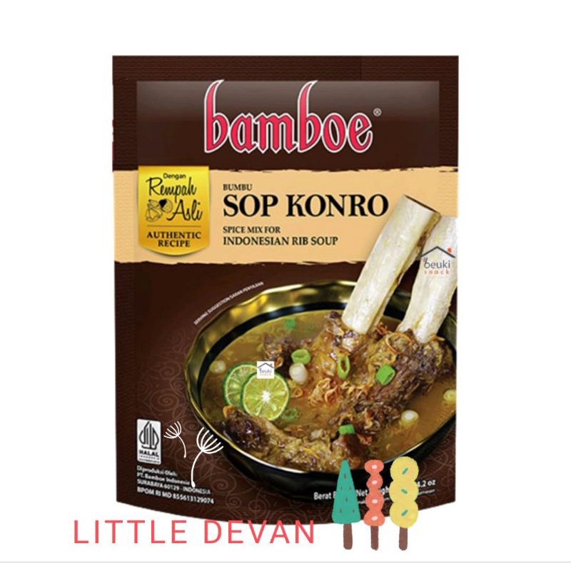 

Bamboe bumbu masak instan Sop Konro 120 gr
